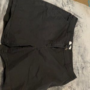 All black Kim Rogers shorts